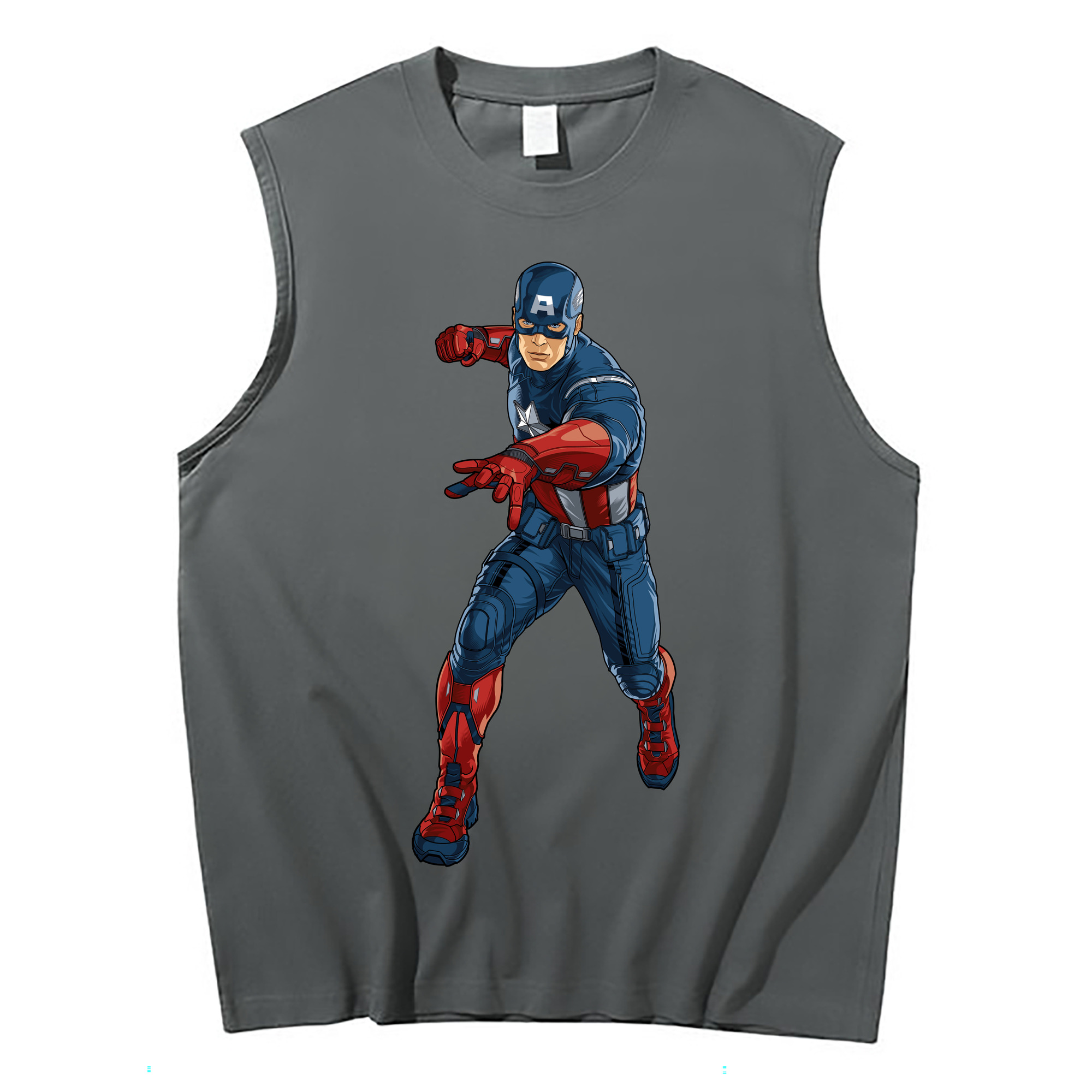 （画像用） アベンジャーズ The Avengers コットン100％タンクトップ（フロントプリント）